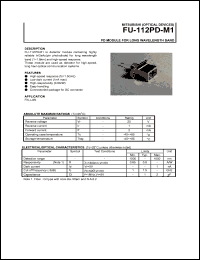 datasheet for FU-112PD-M1 by Mitsubishi Electric Corporation, Semiconductor Group