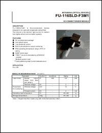 datasheet for FU-116SLD-F3M1 by Mitsubishi Electric Corporation, Semiconductor Group