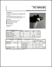 datasheet for FU-15PD-M1 by Mitsubishi Electric Corporation, Semiconductor Group