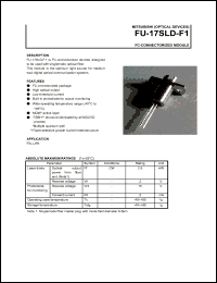 datasheet for FU-17SLD-F1 by Mitsubishi Electric Corporation, Semiconductor Group