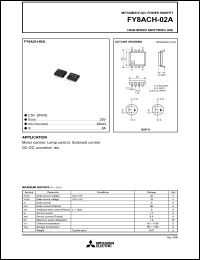 datasheet for FY8ACH-02A by Mitsubishi Electric Corporation, Semiconductor Group