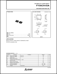 datasheet for FY5ACH-03A by Mitsubishi Electric Corporation, Semiconductor Group