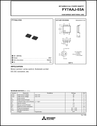 datasheet for FY7AAJ-03A by Mitsubishi Electric Corporation, Semiconductor Group