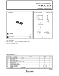 datasheet for FY8AAJ-03A by Mitsubishi Electric Corporation, Semiconductor Group