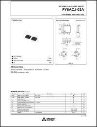 datasheet for FY6ACJ-03A by Mitsubishi Electric Corporation, Semiconductor Group
