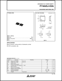 datasheet for FY4ADJ-03A by Mitsubishi Electric Corporation, Semiconductor Group