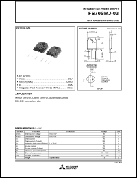 datasheet for FS70SMJ-03 by Mitsubishi Electric Corporation, Semiconductor Group