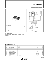 datasheet for FS50KMJ-06 by Mitsubishi Electric Corporation, Semiconductor Group