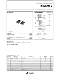 datasheet for FS30KMJ-2 by Mitsubishi Electric Corporation, Semiconductor Group