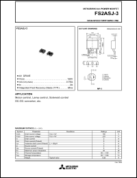 datasheet for FS2ASJ-2 by Mitsubishi Electric Corporation, Semiconductor Group