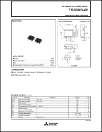 datasheet for FS50VS-06 by Mitsubishi Electric Corporation, Semiconductor Group