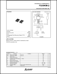 datasheet for FS30KM-2 by Mitsubishi Electric Corporation, Semiconductor Group
