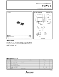 datasheet for FS7VS-5 by Mitsubishi Electric Corporation, Semiconductor Group