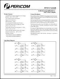 datasheet for PI74VCX16240V by 