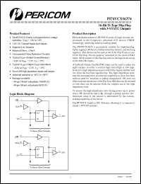 datasheet for PI74VCX16374V by 