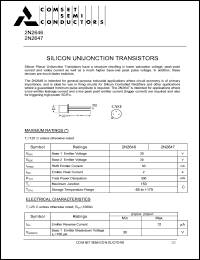 datasheet for 2N2646 by 