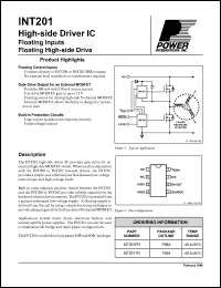 datasheet for INT201TF1 by 