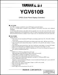 datasheet for YGV610B by 