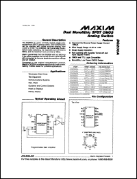 datasheet for DG200ACJ by Maxim Integrated Producs