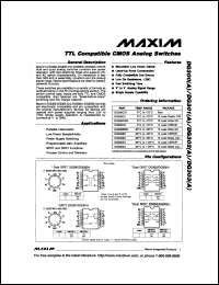 datasheet for DG302C/D by Maxim Integrated Producs