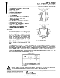 datasheet for SN55115J by Texas Instruments