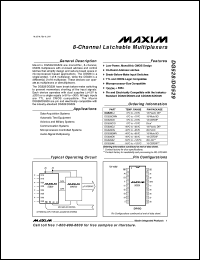 datasheet for DG528CK by Maxim Integrated Producs