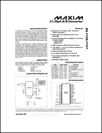 datasheet for ICL7106CPL by Maxim Integrated Producs