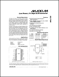 datasheet for ICL7126CPL by Maxim Integrated Producs