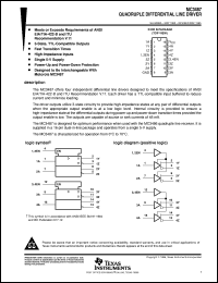 datasheet for MC3487NS by Texas Instruments