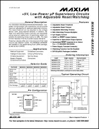 datasheet for MAX6350CSA by Maxim Integrated Producs