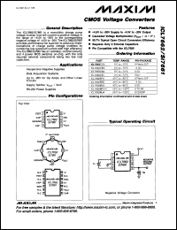 datasheet for ICL7662CPA by Maxim Integrated Producs