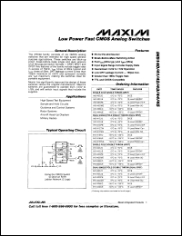 datasheet for IH5140MJE by Maxim Integrated Producs