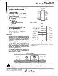 datasheet for MAX232N by Texas Instruments