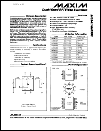 datasheet for MAX038EPP by Maxim Integrated Producs