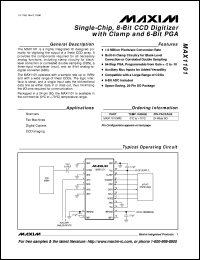 datasheet for MAX1110CCP by Maxim Integrated Producs