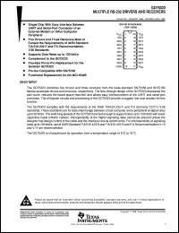 datasheet for GD75323DW by Texas Instruments