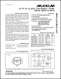 datasheet for MAX1248ACPE by Maxim Integrated Producs