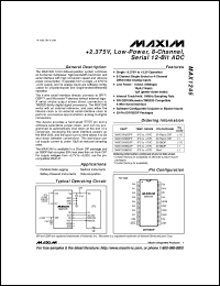 datasheet for MAX125CEAX by Maxim Integrated Producs
