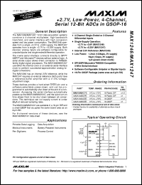 datasheet for MAX1259C/D by Maxim Integrated Producs