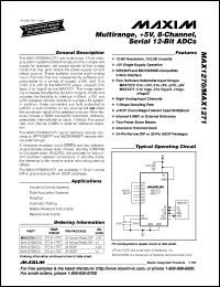 datasheet for MAX1296AEEG by Maxim Integrated Producs