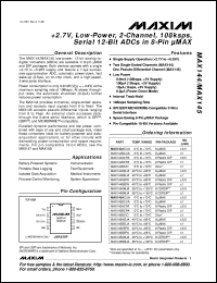 datasheet for MAX1459C/D by Maxim Integrated Producs