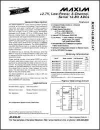 datasheet for MAX149BCPP by Maxim Integrated Producs