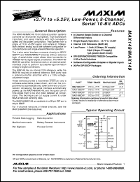 datasheet for MAX1483EPA by Maxim Integrated Producs