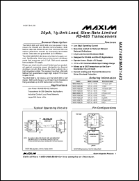 datasheet for MX7820LCWP by Maxim Integrated Producs