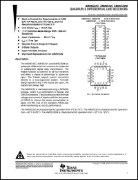 datasheet for AM26C32IN by Texas Instruments