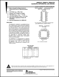 datasheet for AM26C31CDBLE by Texas Instruments