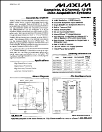datasheet for MAX186DEWP by Maxim Integrated Producs