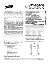 datasheet for MAX192BEPP by Maxim Integrated Producs