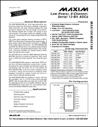 datasheet for MAX192BMJP by Maxim Integrated Producs