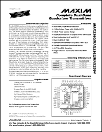 datasheet for MAX2463EAI by Maxim Integrated Producs